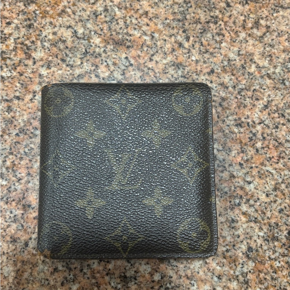 Louis Vuitton Monogram Black and Brown Card Holder